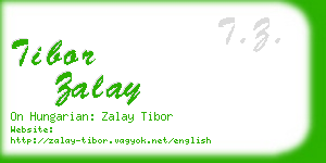 tibor zalay business card